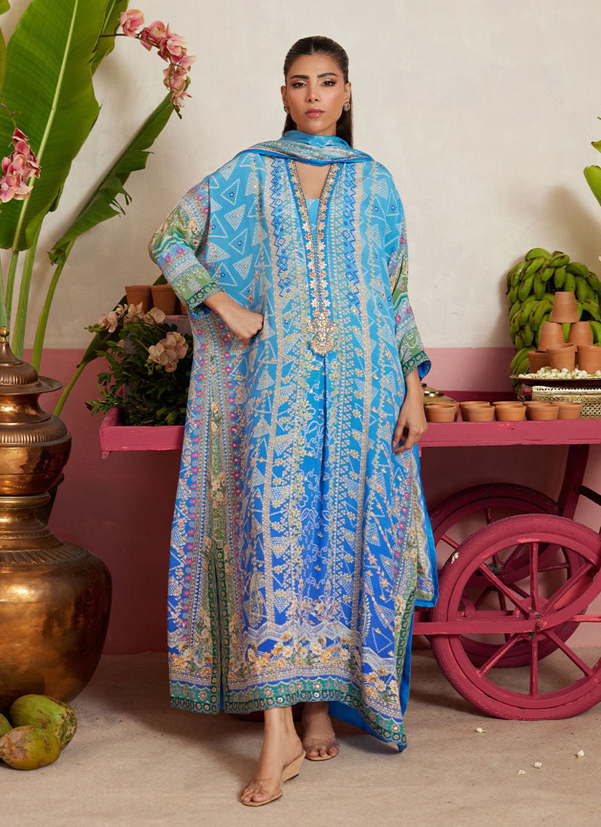Elaria Sky Blue kaftan