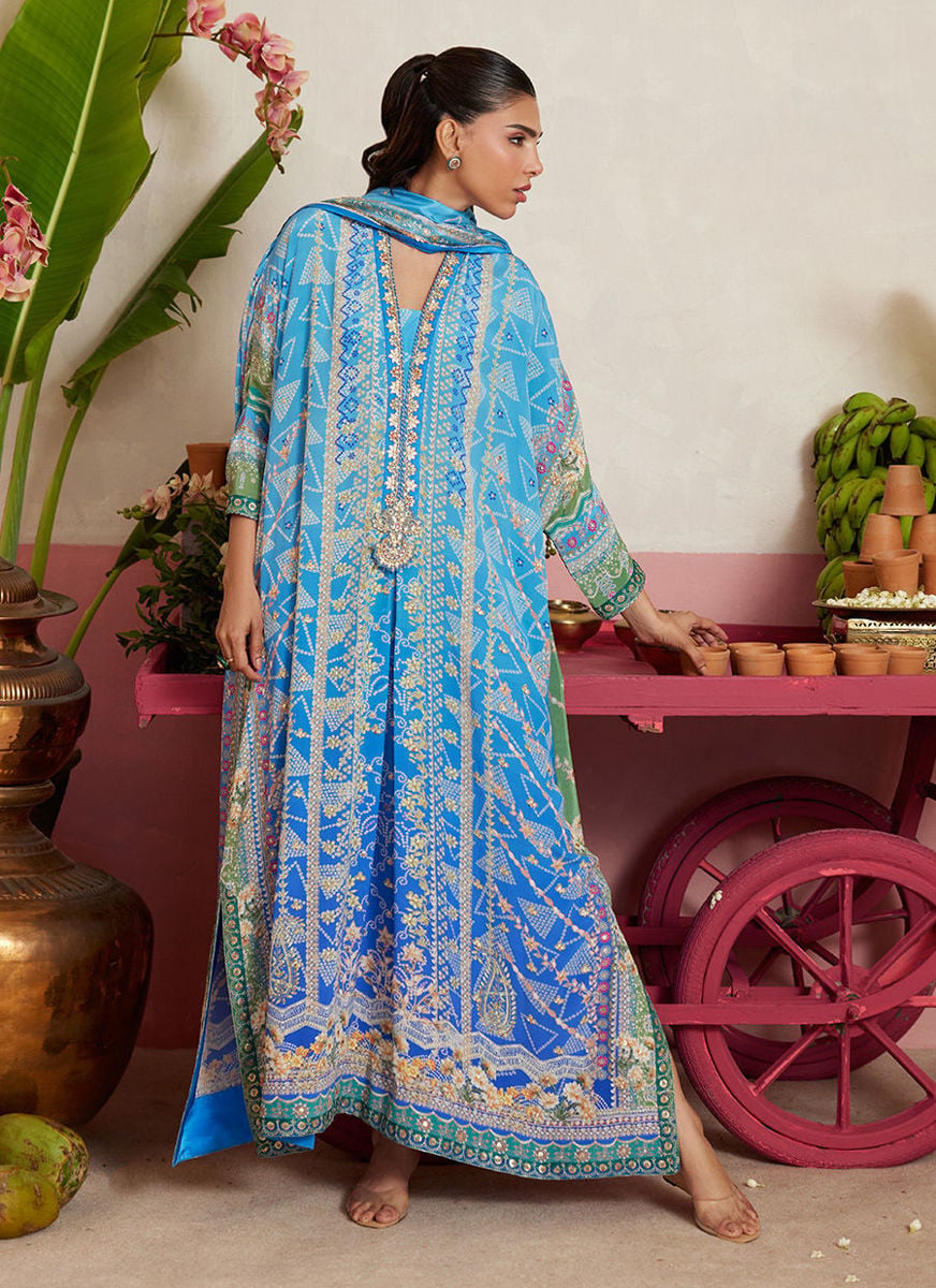 Elaria Sky Blue kaftan