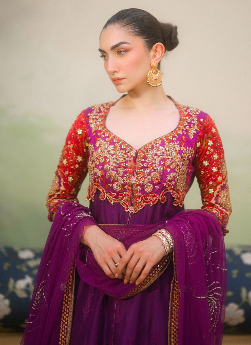 Keena Magenta kalidaar and Dupatta