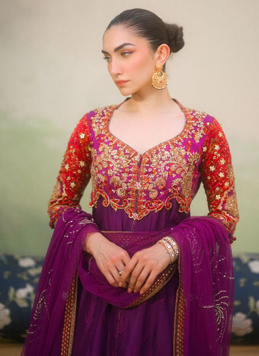 Keena Magenta kalidaar and Dupatta