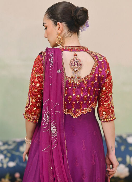 Keena Magenta kalidaar and Dupatta