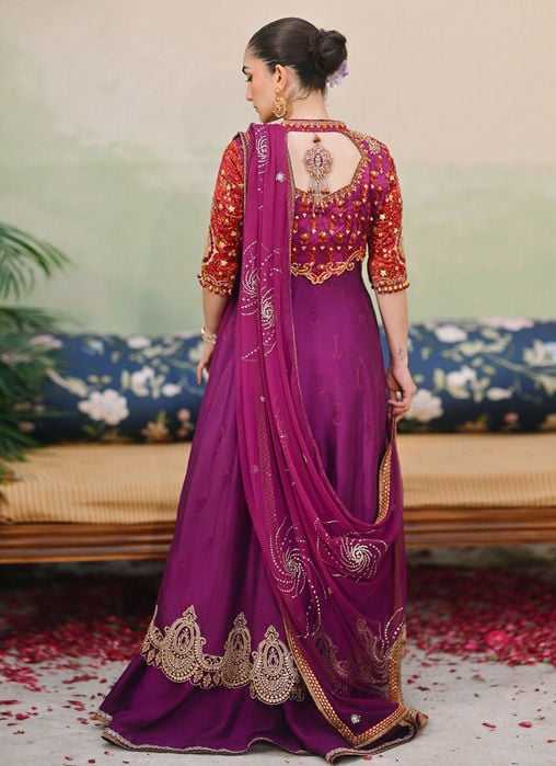 Keena Magenta kalidaar and Dupatta