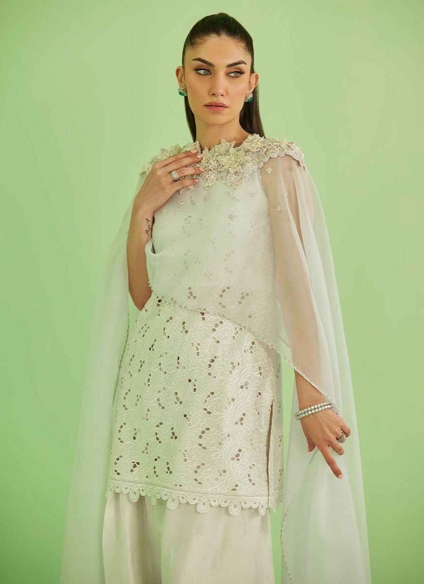Laine Shirt And Drape Dupatta and Pants