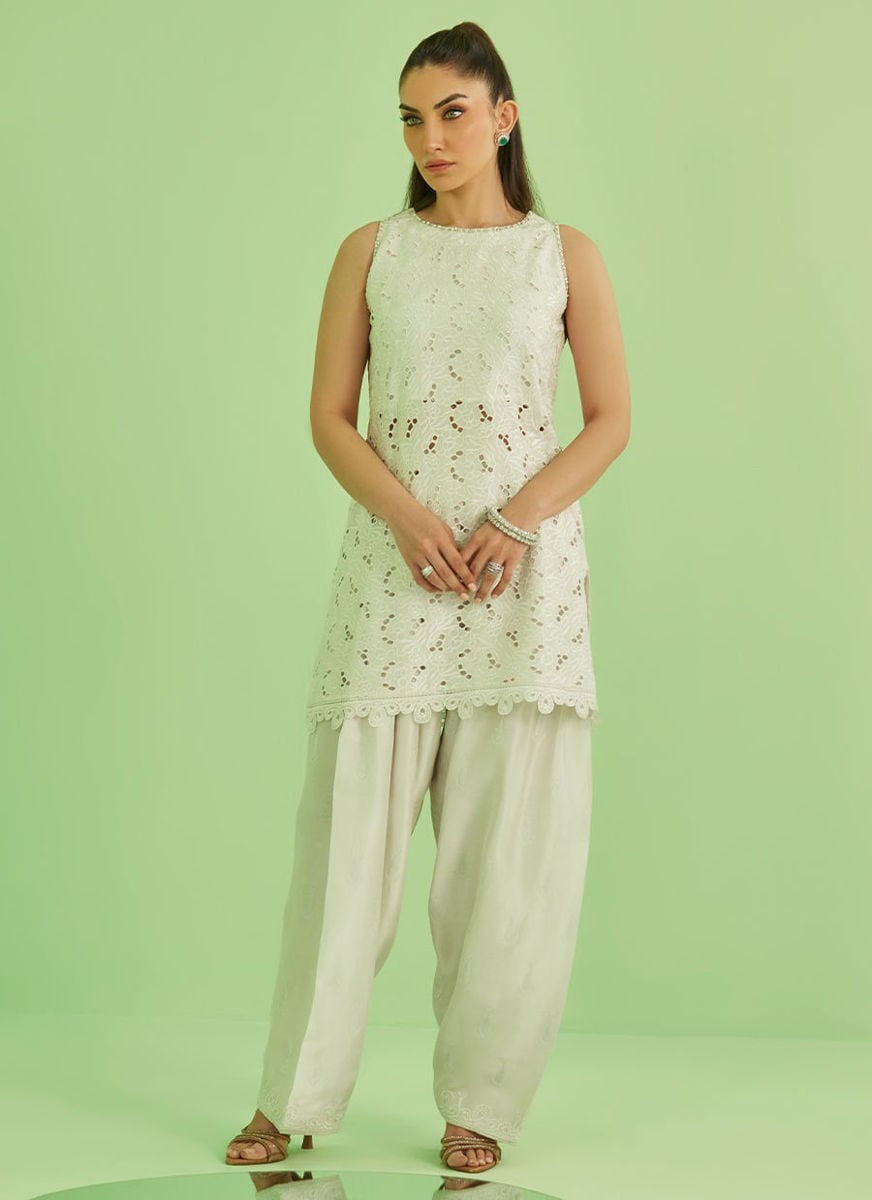 Laine Shirt And Drape Dupatta and Pants