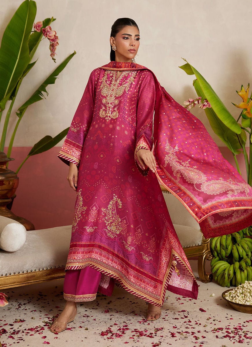 Samaar Shirt, Pants And Dupatta