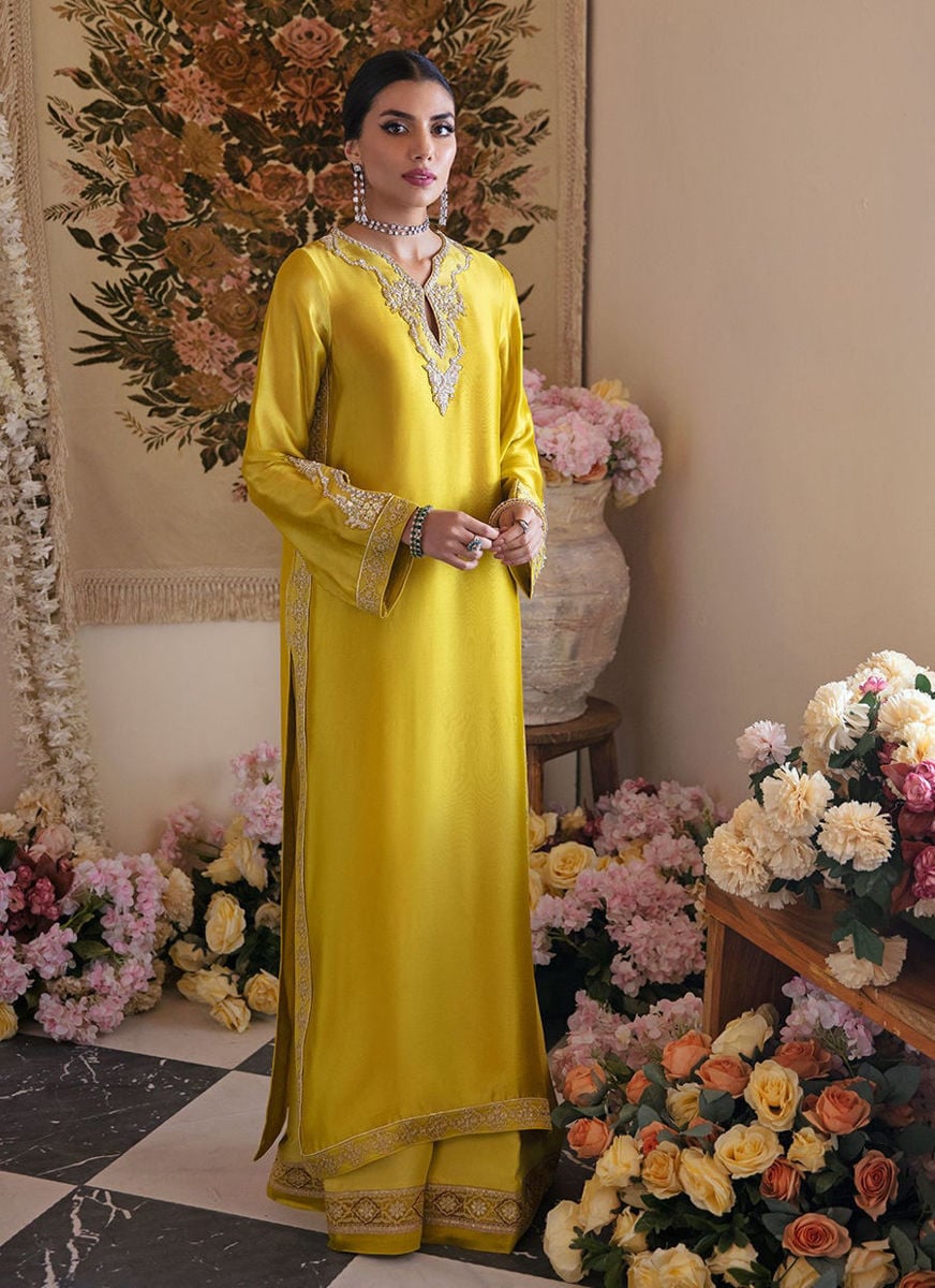 Veesta Lime Shirt, Pants and Dupatta