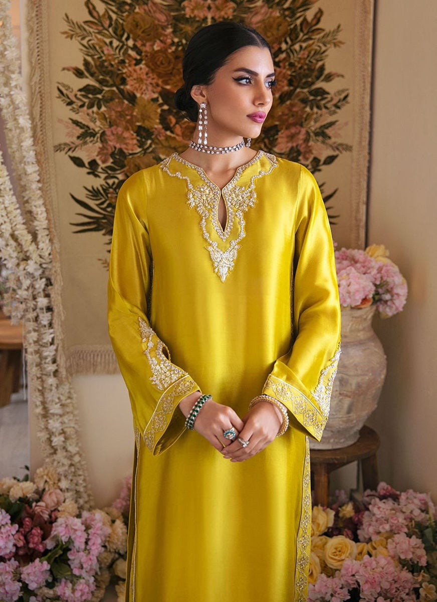 Veesta Lime Shirt, Pants and Dupatta