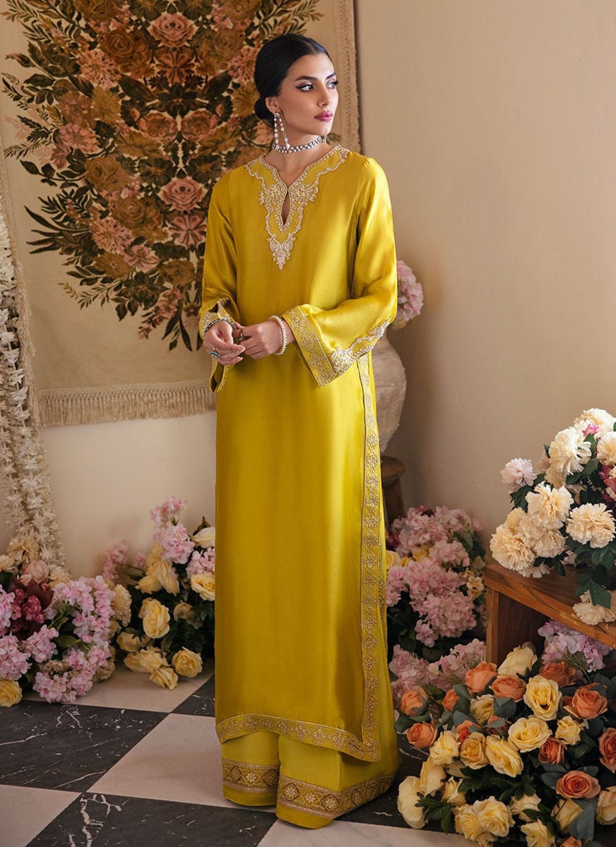 Veesta Lime Shirt, Pants and Dupatta