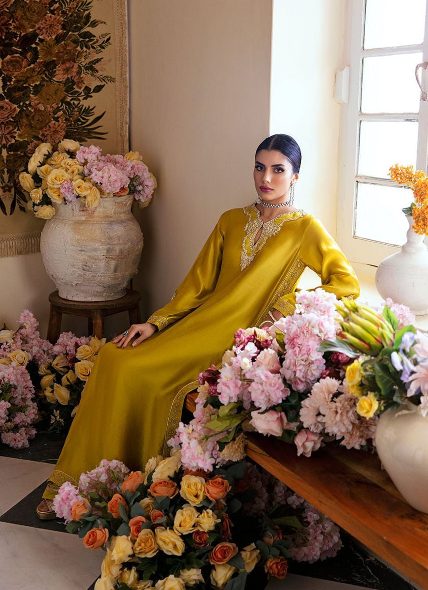 Veesta Lime Shirt, Pants and Dupatta